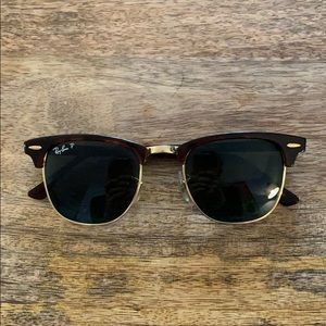 RAY-BAN Clubmaster classic POLARIZED tortoise